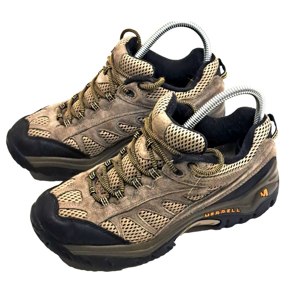 Merrell Mesa Ventilator Mid Trail Hiking Boots Womens 7.5 Walnut Brown Gorpcore